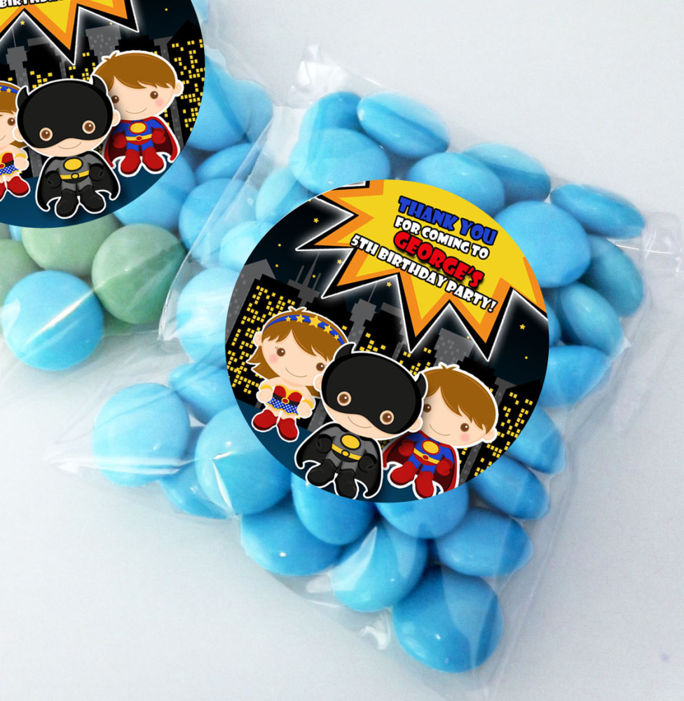 Personalised BIRTHDAY PARTY sweet Treat bags favours KITS x12