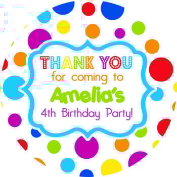 Personalised Alice in Wonderland Birthday Party Stickers Sweet Cones Bags Labels