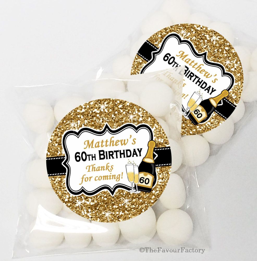 Personalised Birthday Party sweet bags KITS x12