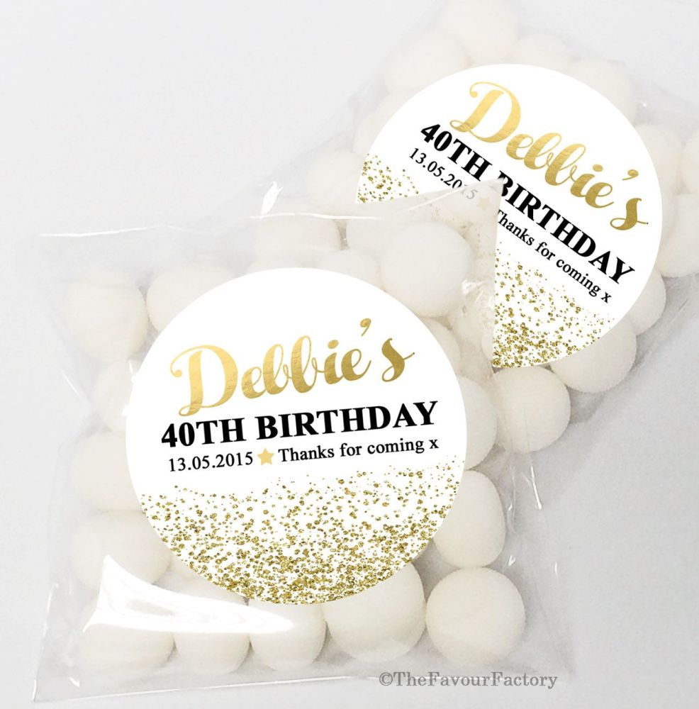 Personalised Birthday Party sweet bags KITS x12