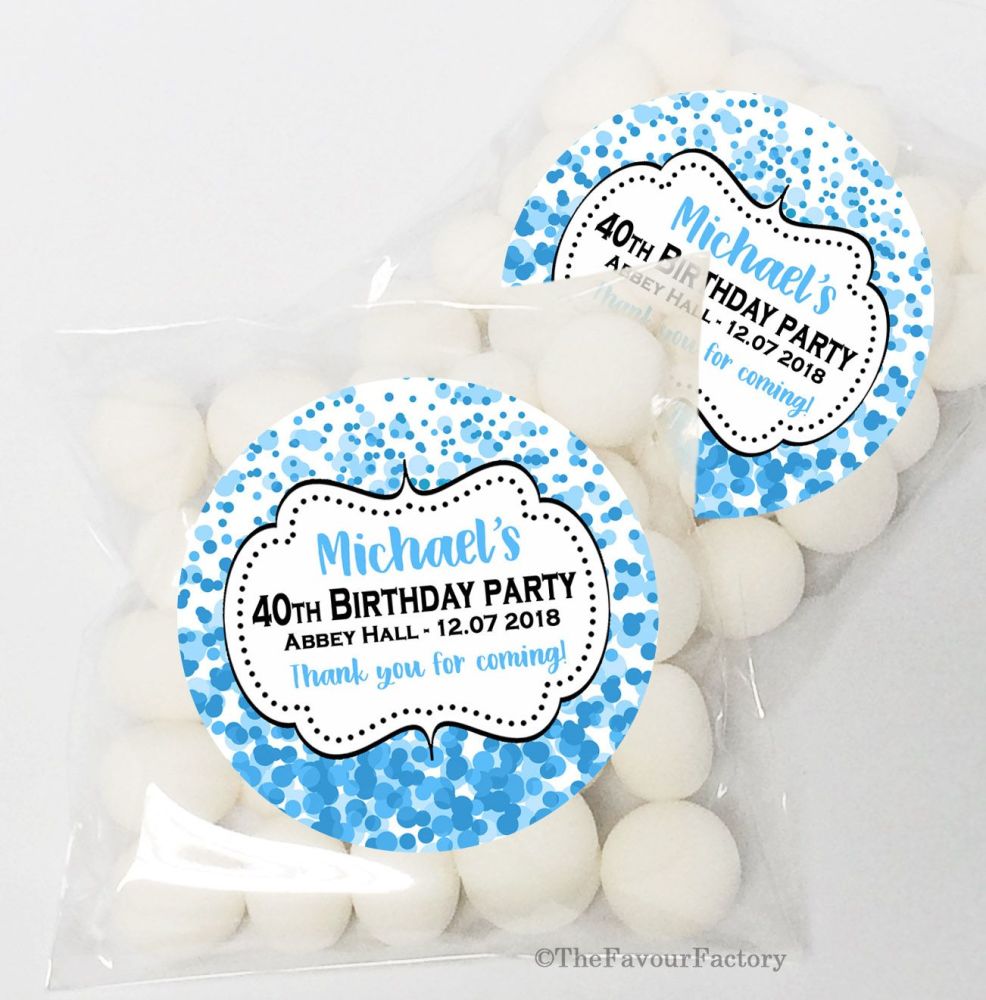 Personalised Birthday Party sweet bags KITS x12