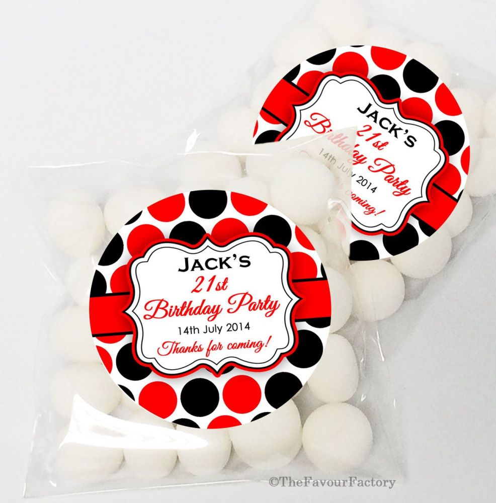 Personalised Birthday Party sweet bags KITS x12