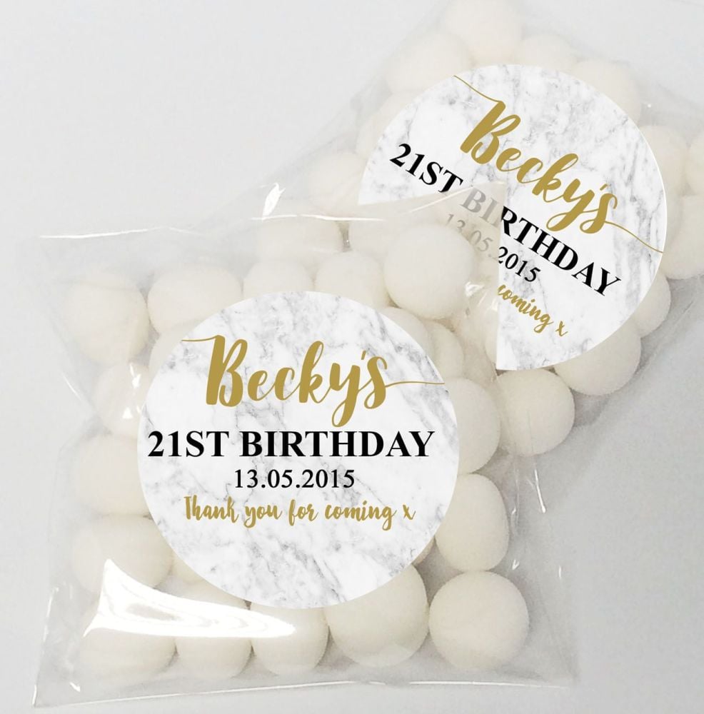 Personalised Birthday Party sweet bags KITS x12