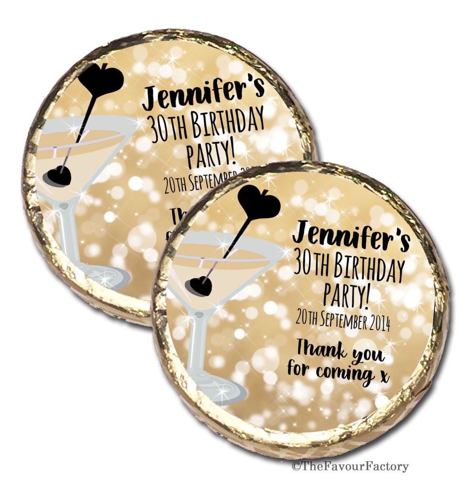 Stars Personalised Birthday Party Mint Chocolates Favours x10