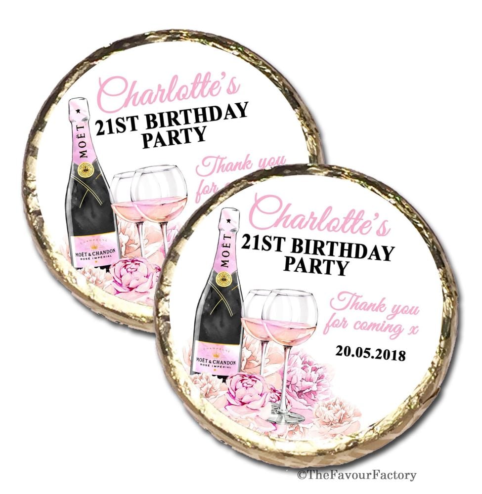 Stars Personalised Birthday Party Mint Chocolates Favours x10