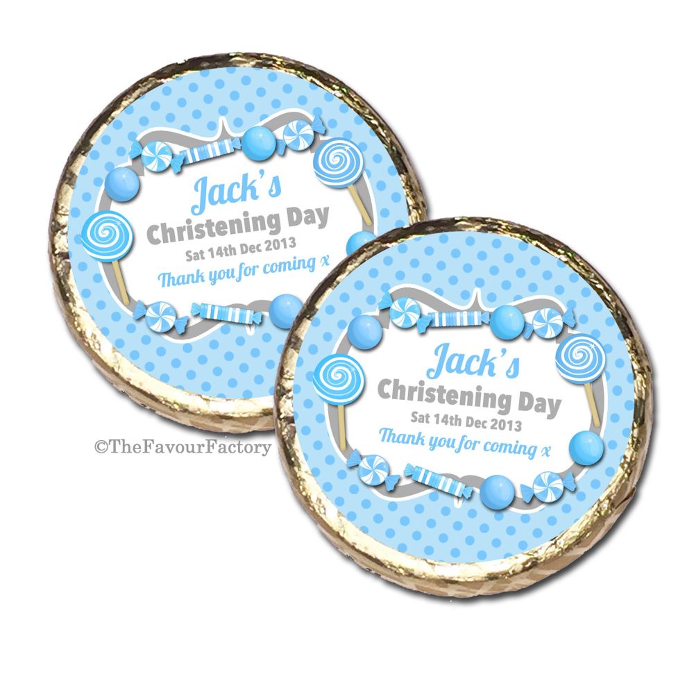 Christening Baptism Mint Chocolates Favours x10