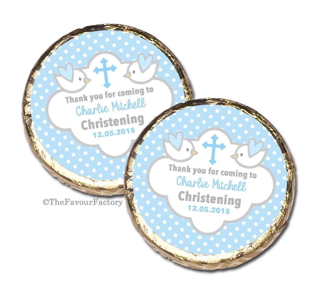 Christening Baptism Mint Chocolates Favours x10