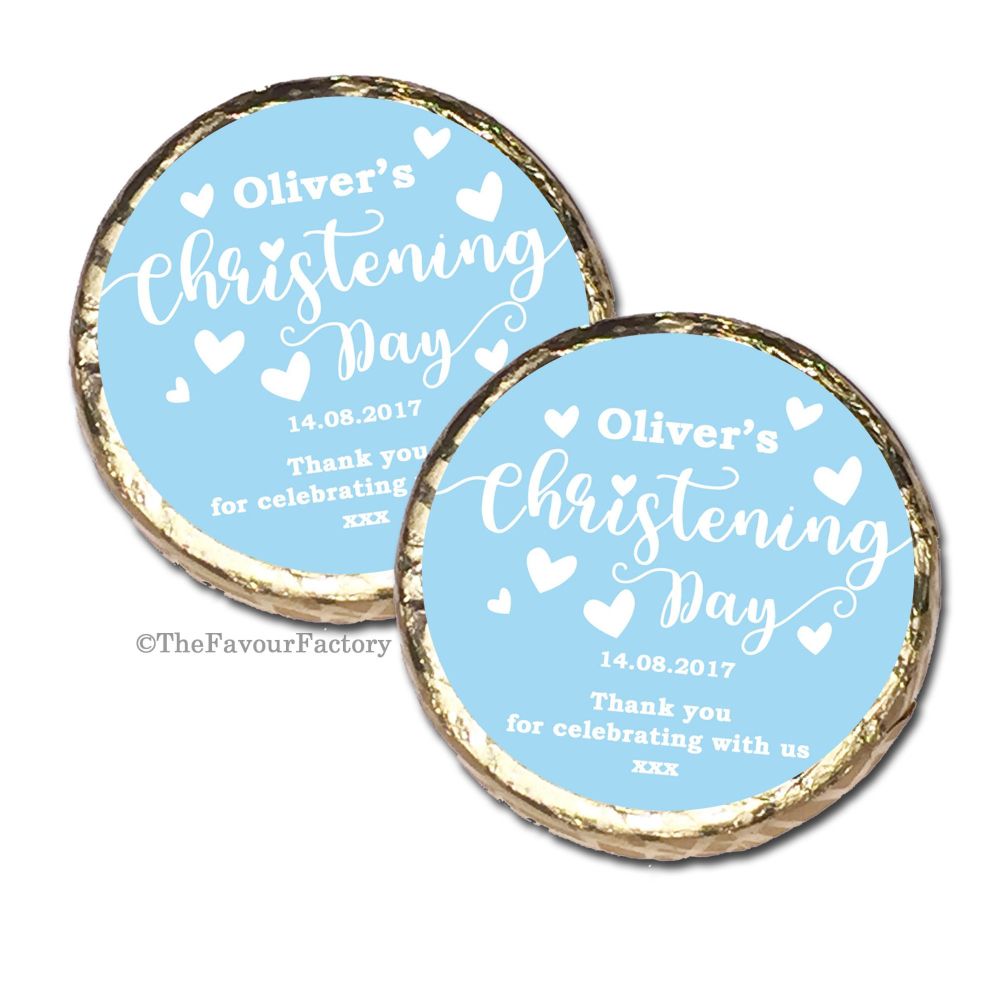 Christening Baptism Mint Chocolates Favours x10