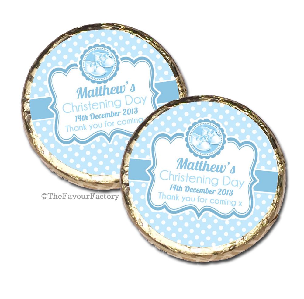Christening Baptism Mint Chocolates Favours x10
