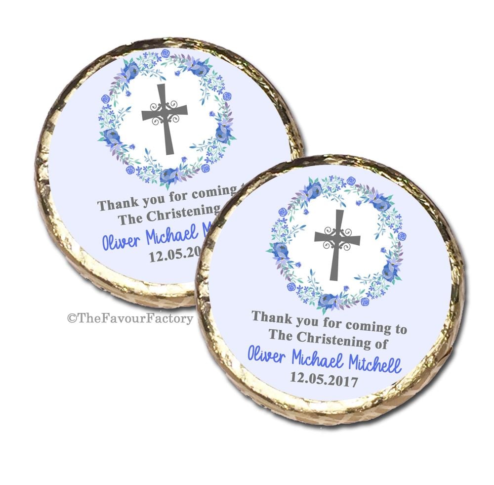 Christening Baptism Mint Chocolates Favours x10