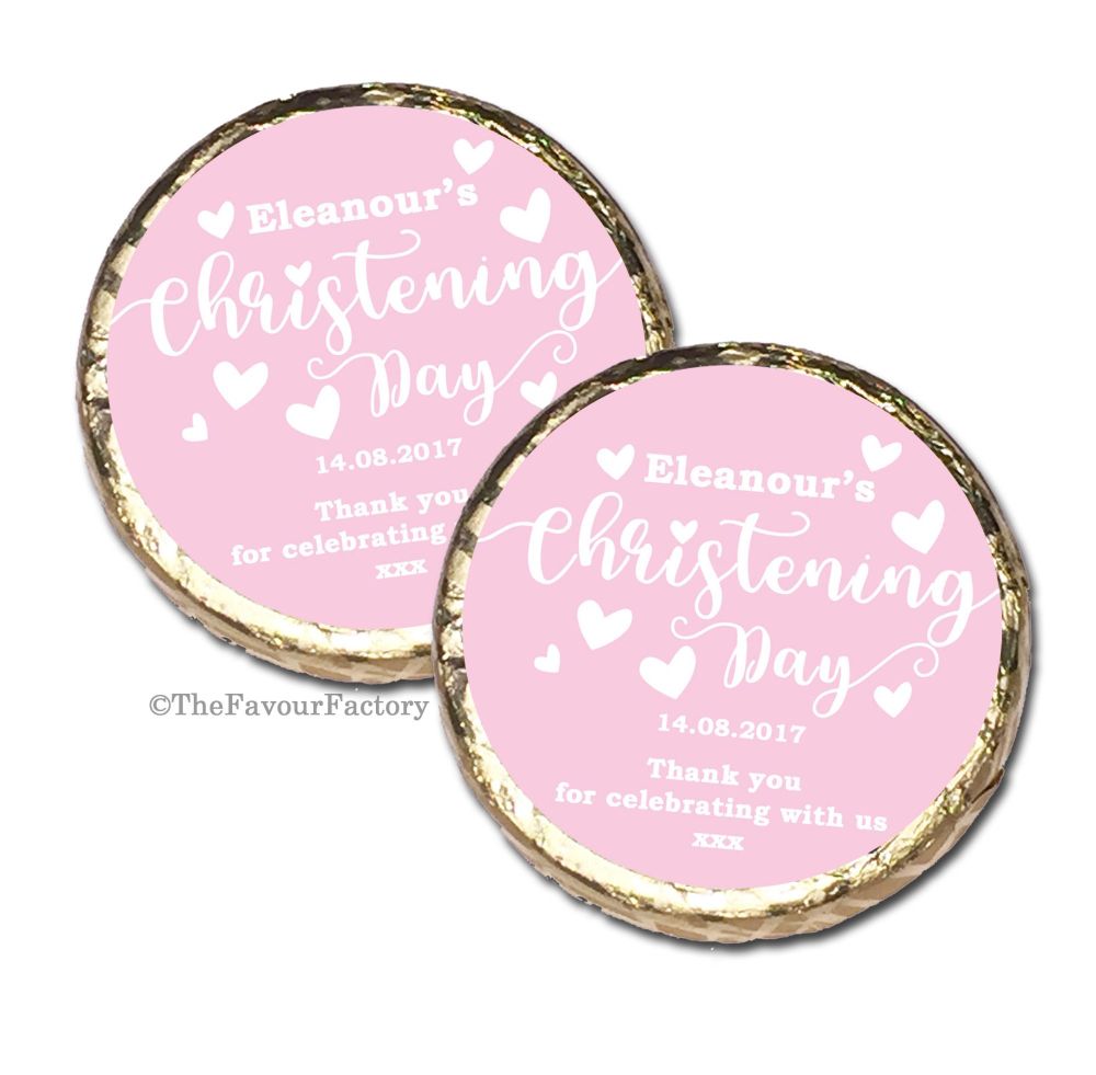 Christening Baptism Mint Chocolates Favours x10