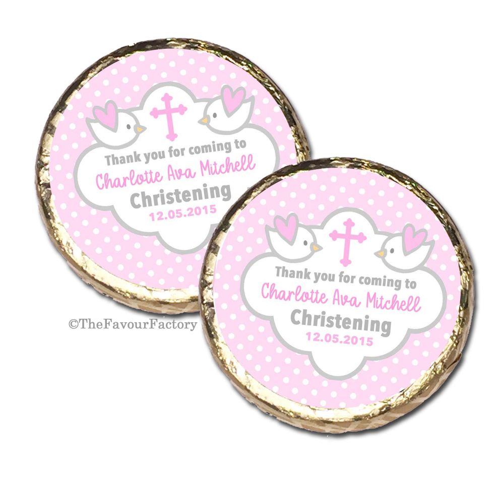 Christening Baptism Mint Chocolates Favours x10