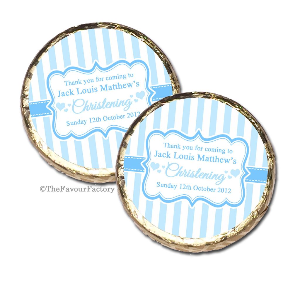 Christening Baptism Mint Chocolates Favours x10