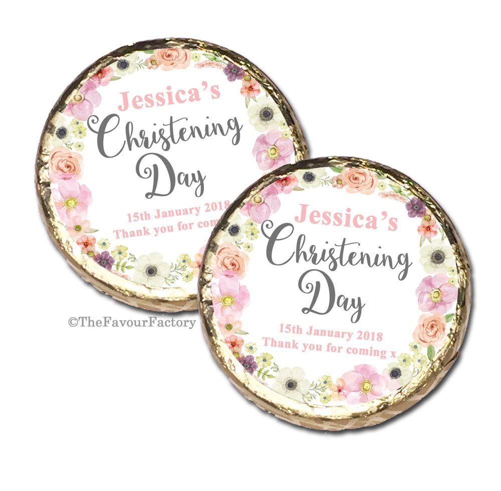 Christening Baptism Mint Chocolates Favours x10
