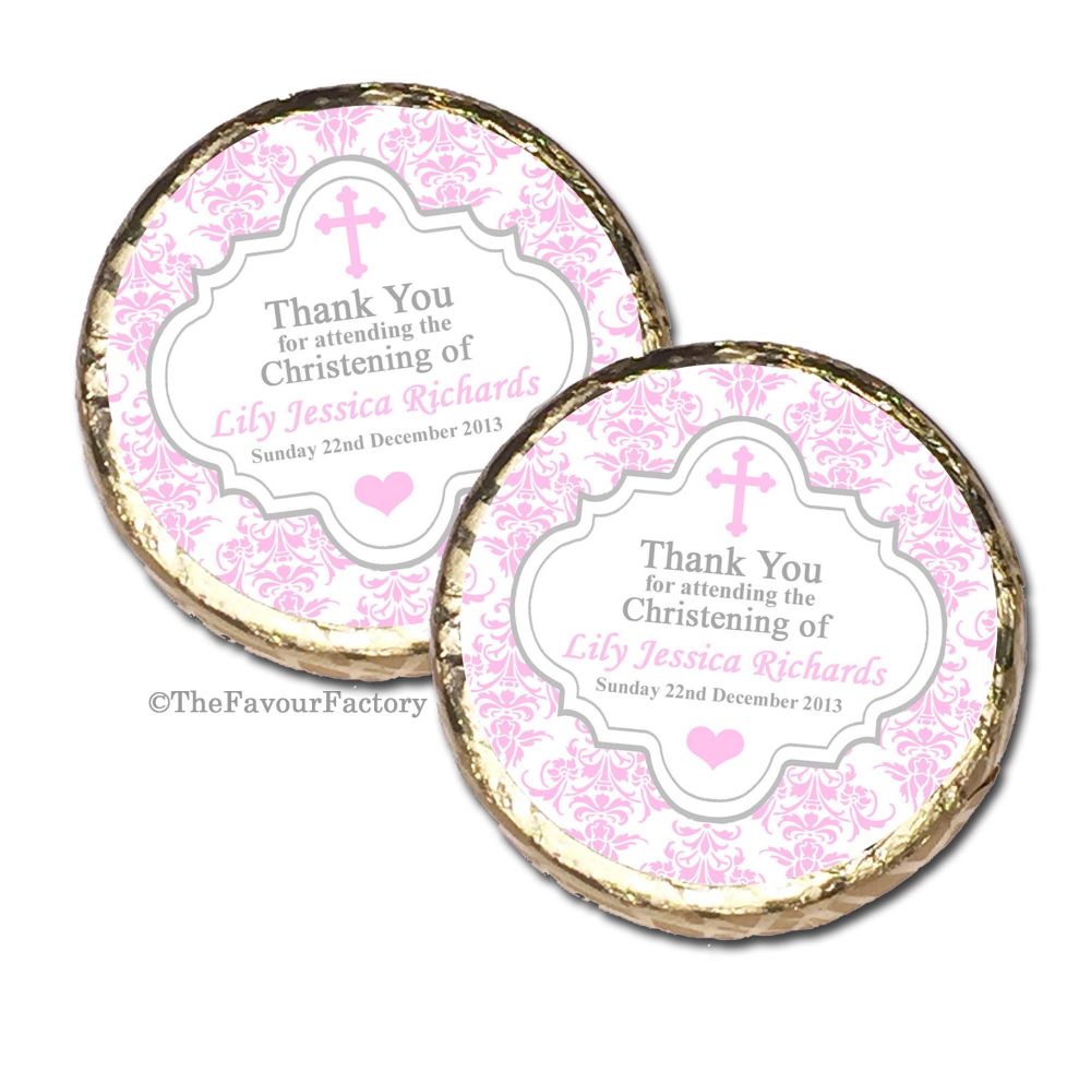 Christening Baptism Mint Chocolates Favours x10