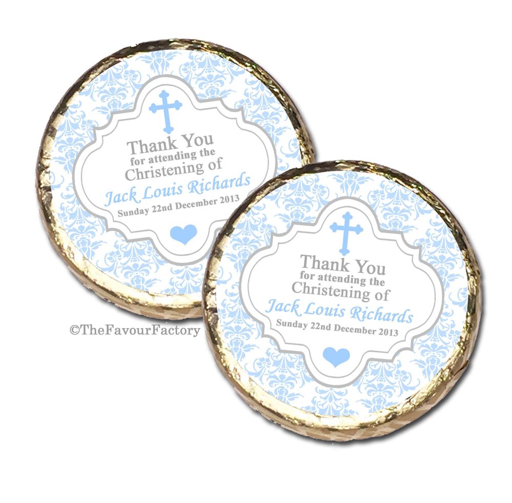 Christening Baptism Mint Chocolates Favours x10