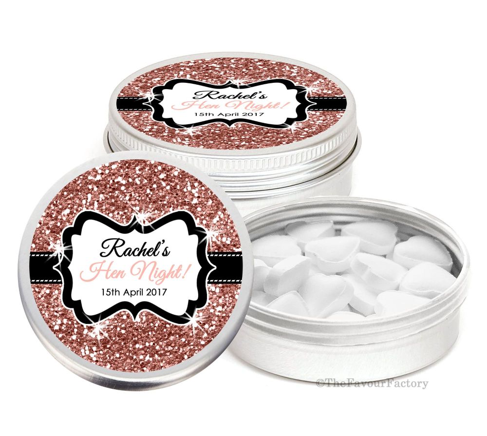 Personalised Hen Do Party Favours Mint Tins x1