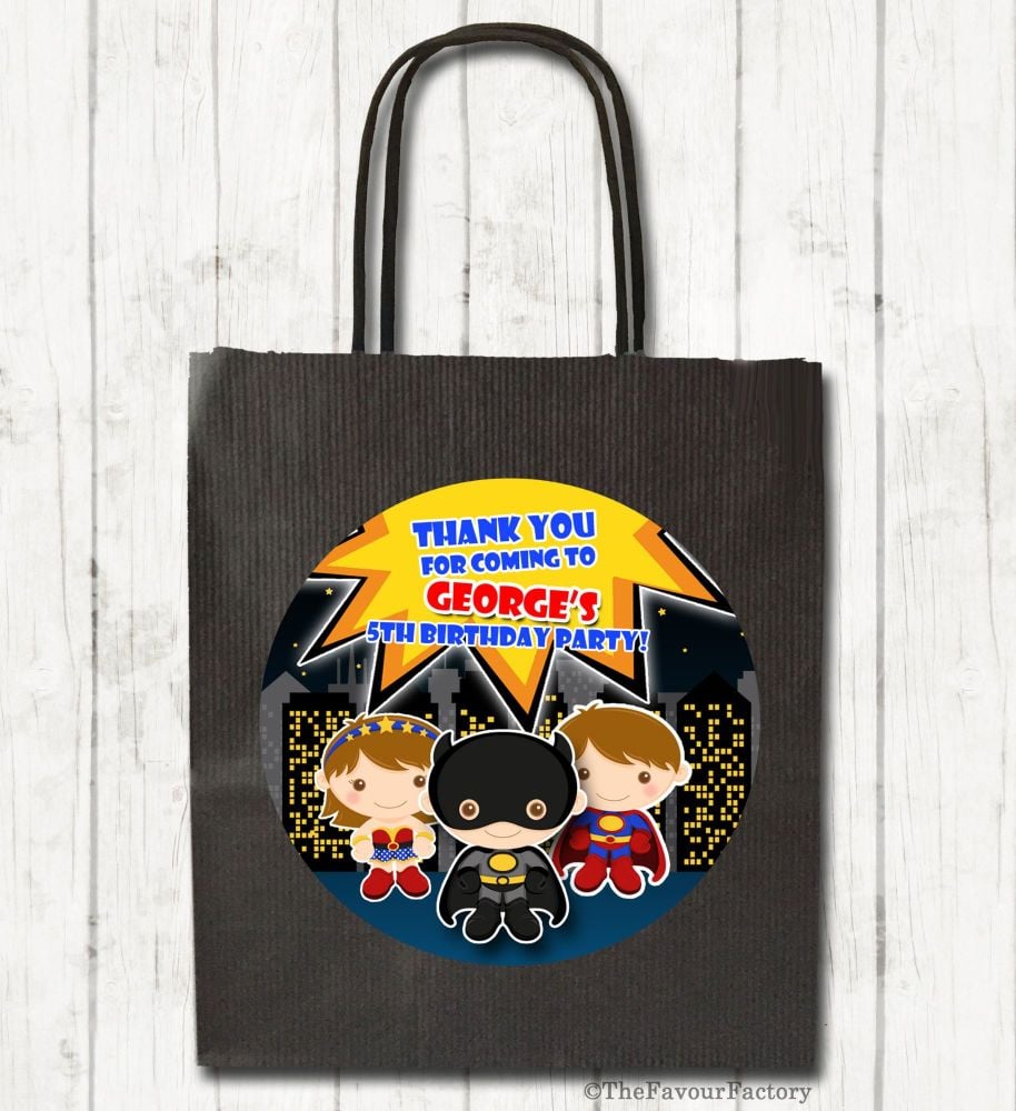 Personalised Paper Birthday Party Bags x1