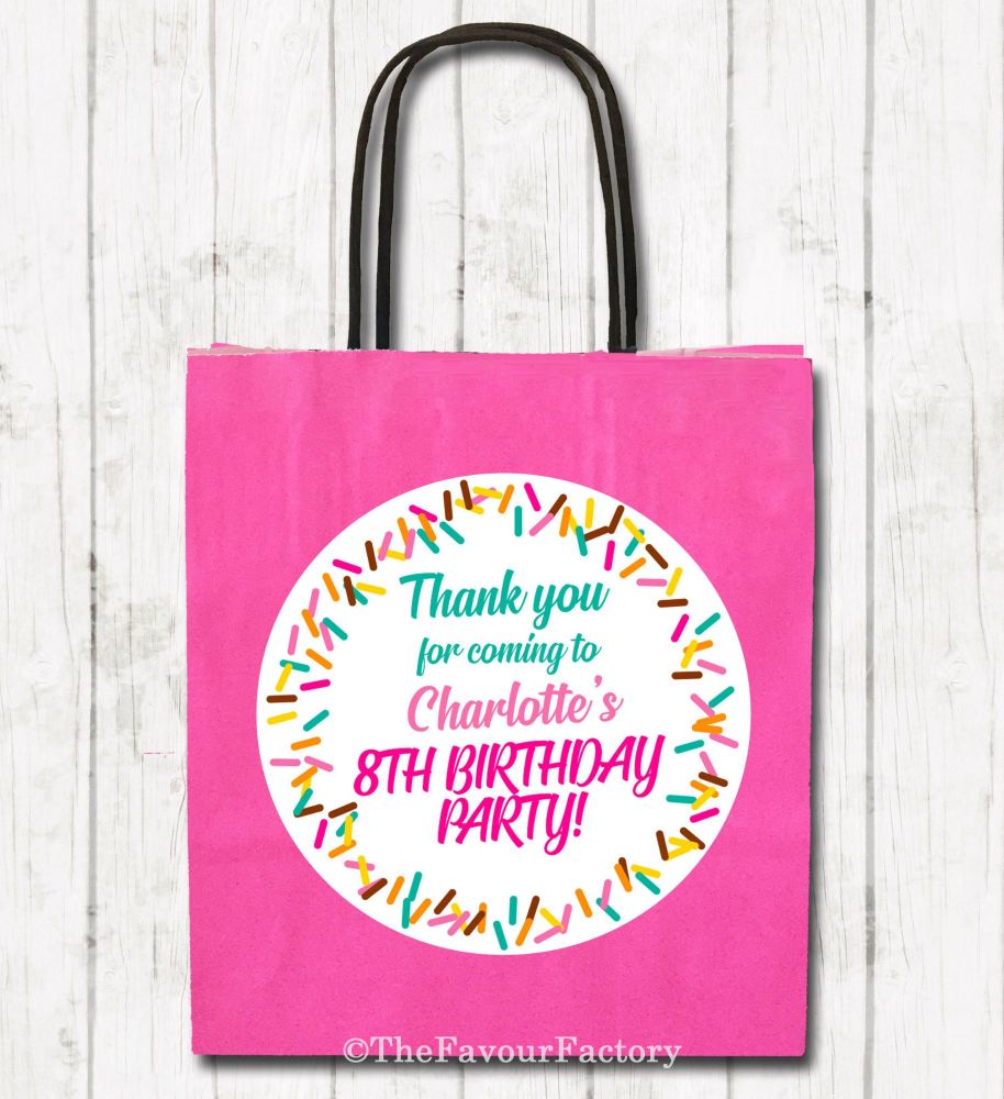 Personalised Paper Birthday Party Bags x1