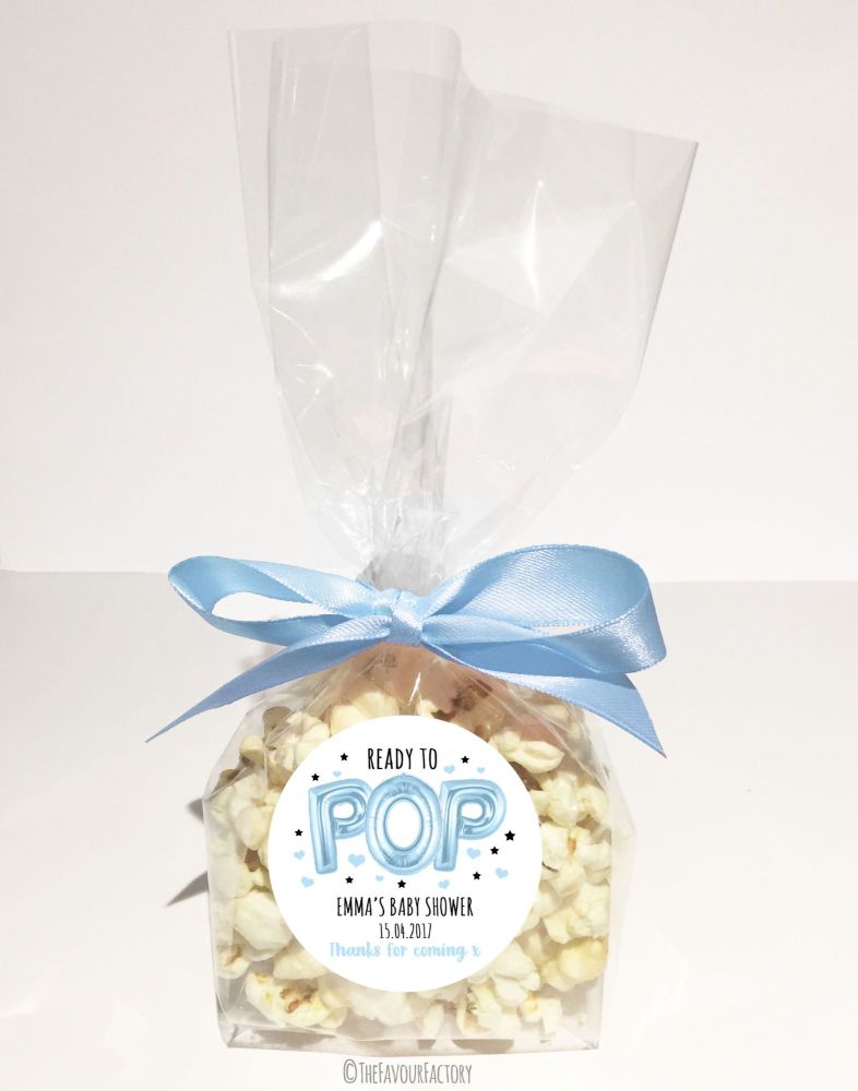 Blue Balloons Ready to Pop Luxury Popcorn bags KITS