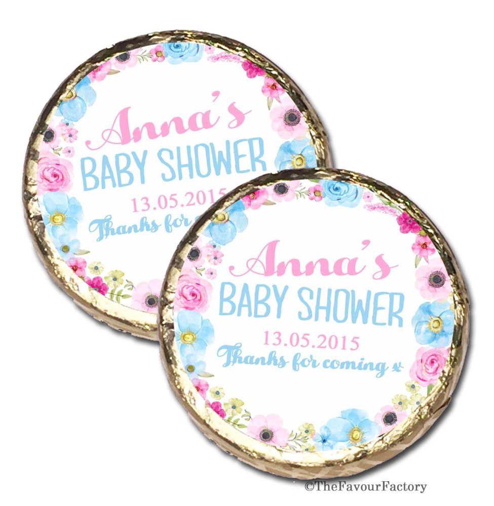 Personalised Baby Shower Party Chocolate Favours x 10 pieces