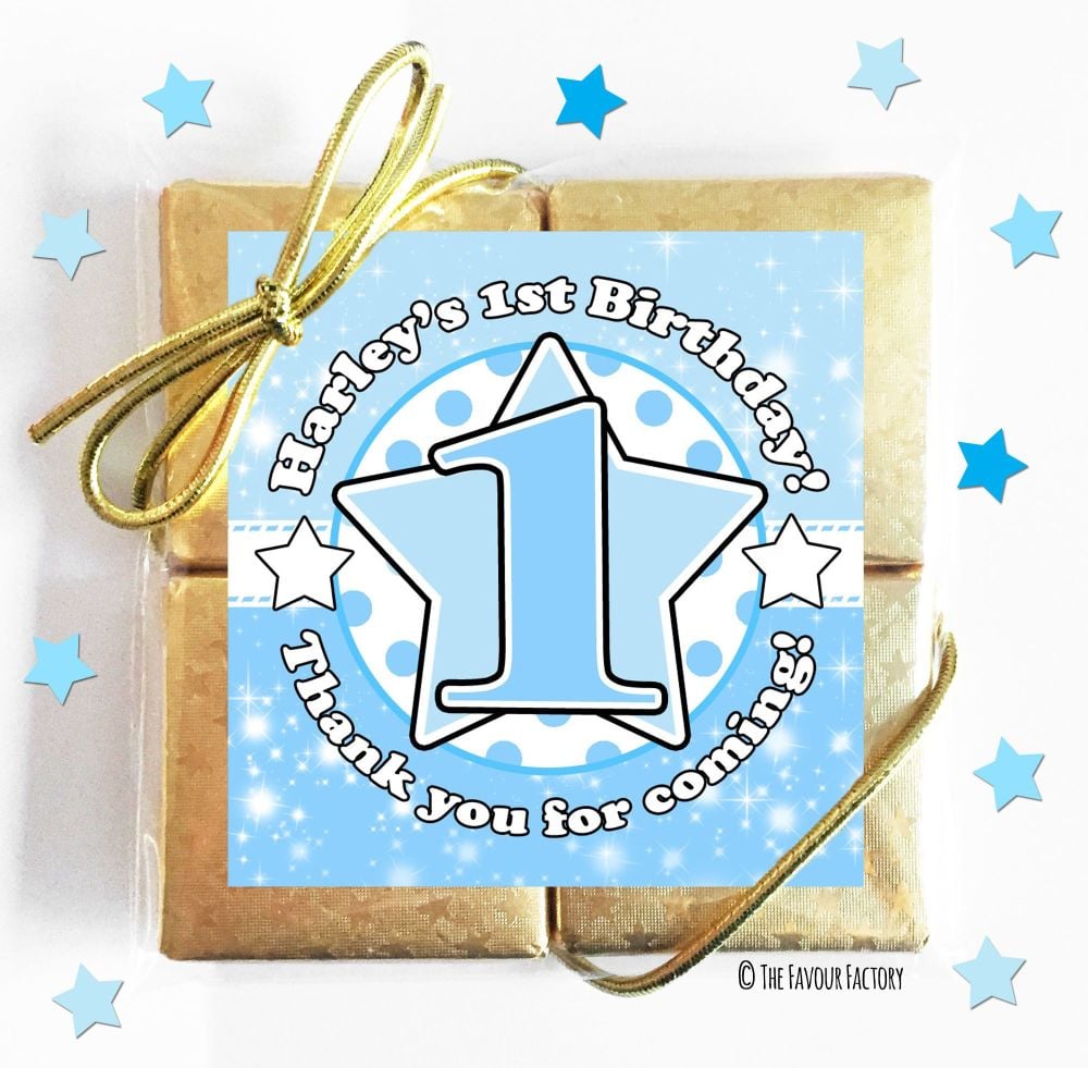 Kids Party Chocolate Quads Favours x5
