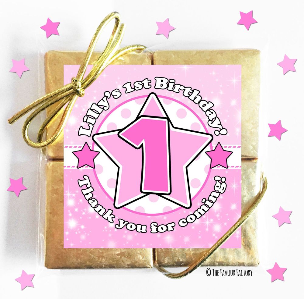 Kids Party Chocolate Quads Favours x5