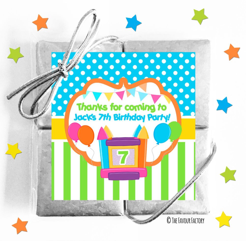 Kids Party Chocolate Quads Favours x5