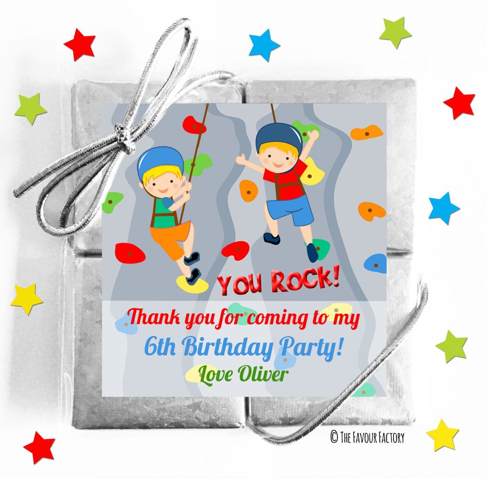 Kids Party Chocolate Quads Favours x5