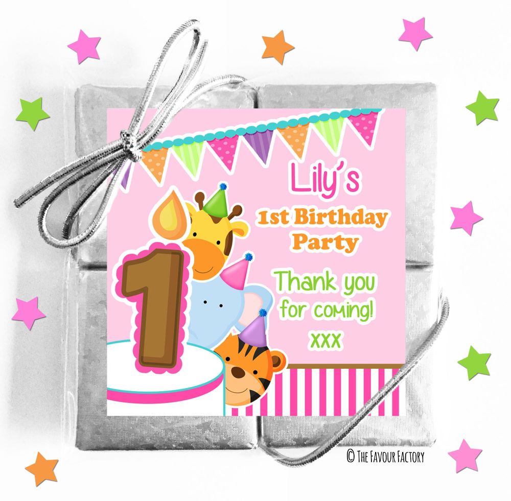 Kids Party Chocolate Quads Favours x5