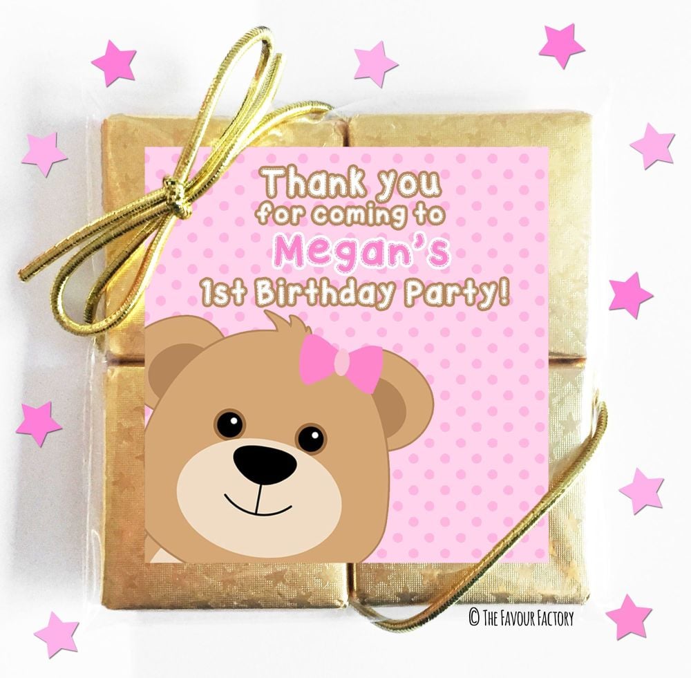 Kids Party Chocolate Quads Favours x5