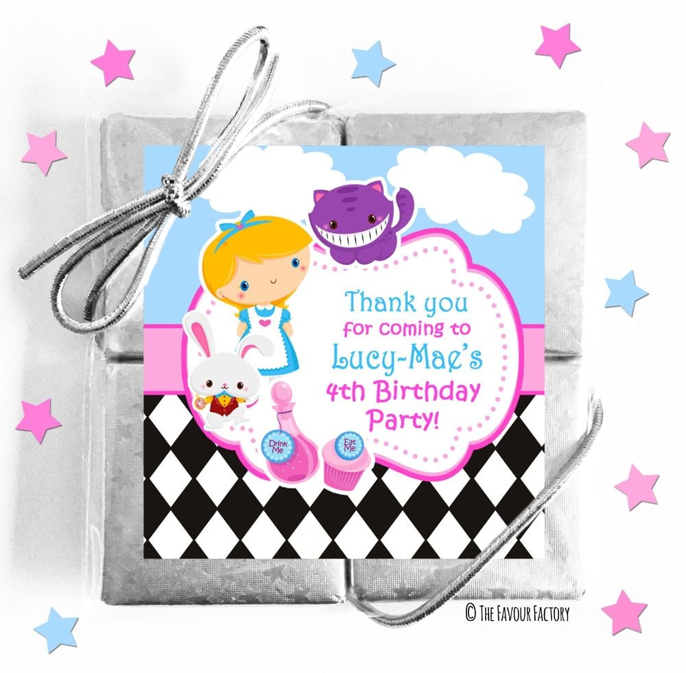 Kids Party Chocolate Quads Favours x5