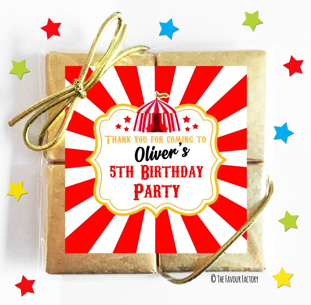 Kids Party Chocolate Quads Favours x5