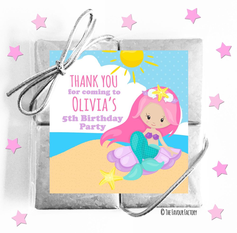 Kids Party Chocolate Quads Favours x5