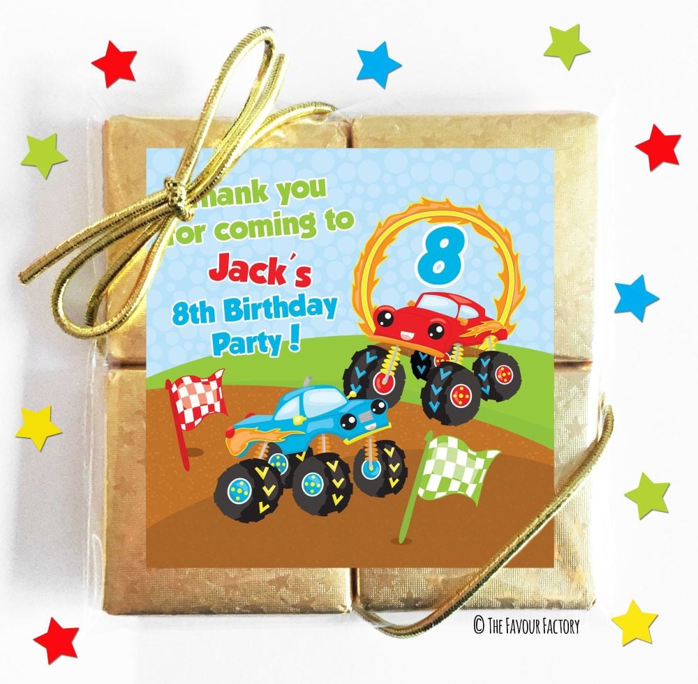 Kids Party Chocolate Quads Favours x5