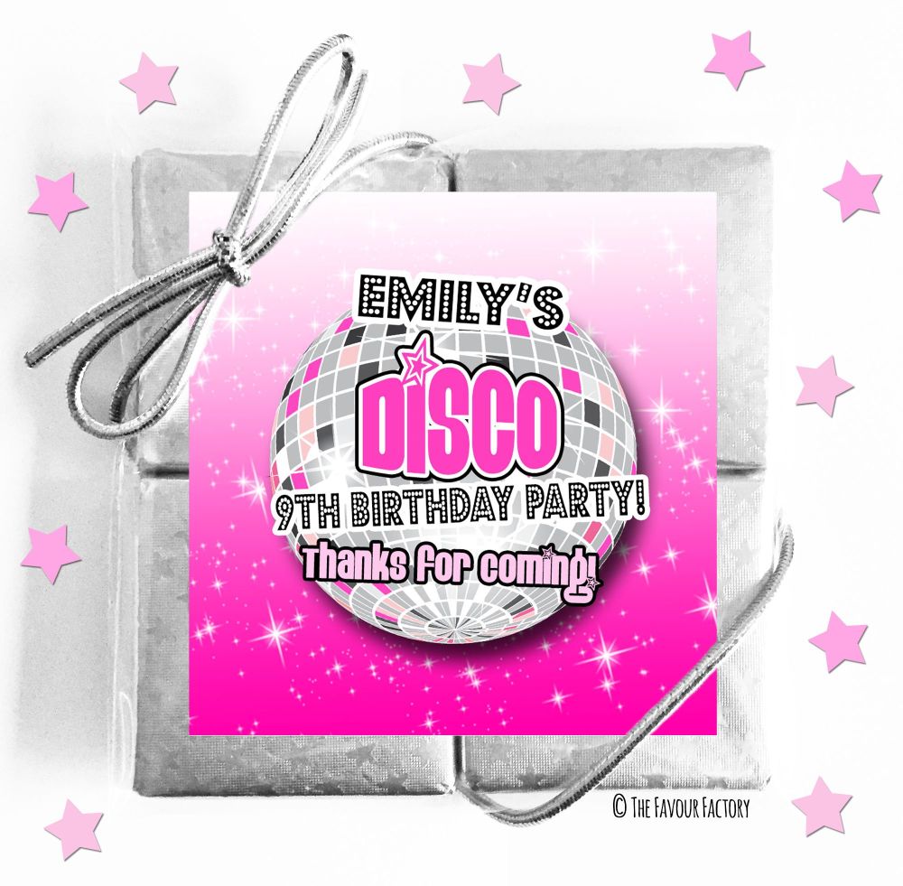 Kids Party Chocolate Quads Favours x5