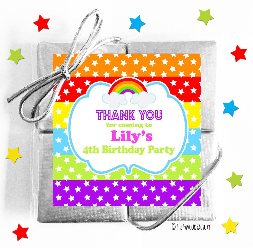 Kids Party Chocolate Quads Favours x5