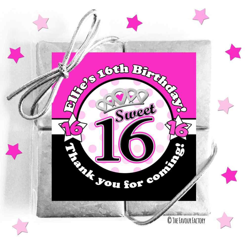 Kids Party Chocolate Quads Favours x5
