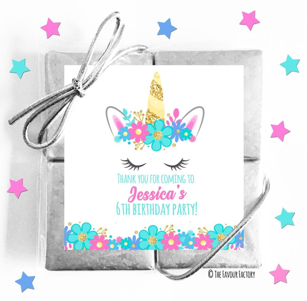 Kids Party Chocolate Quads Favours x5