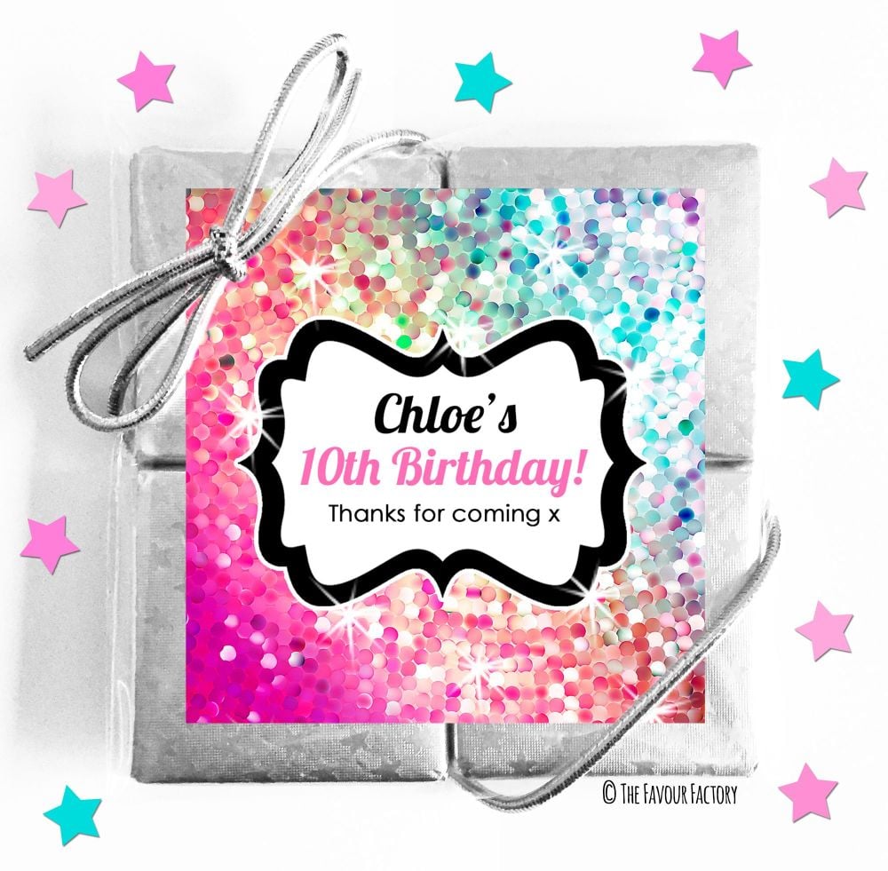 Kids Party Chocolate Quads Favours x5