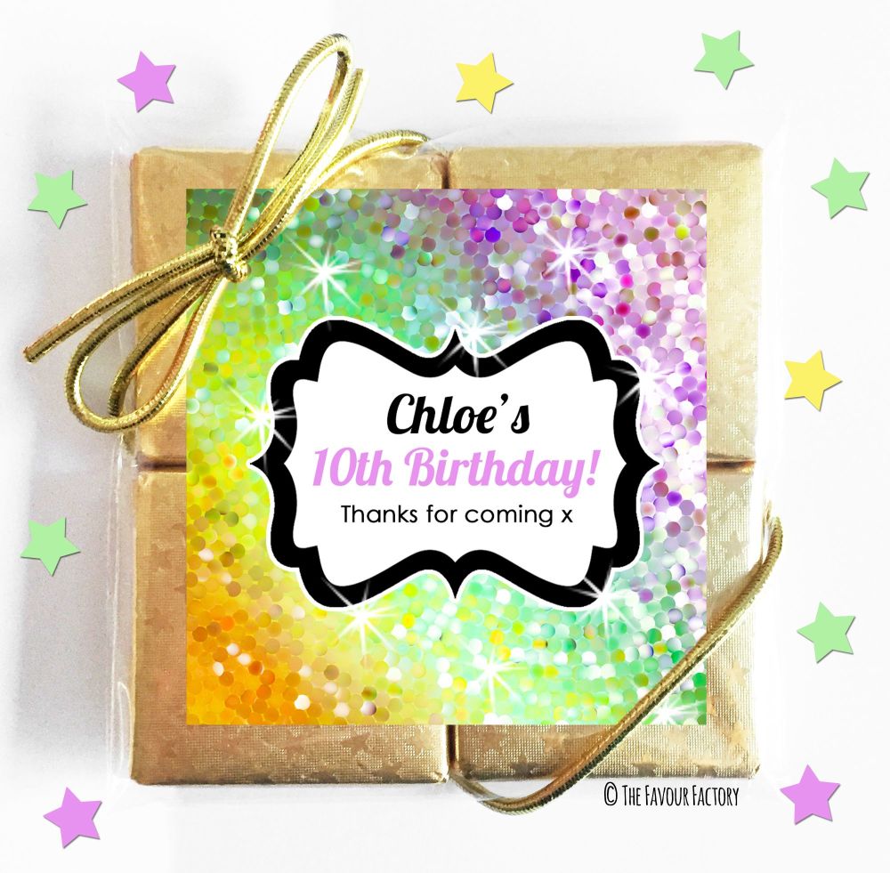 Kids Party Chocolate Quads Favours x5