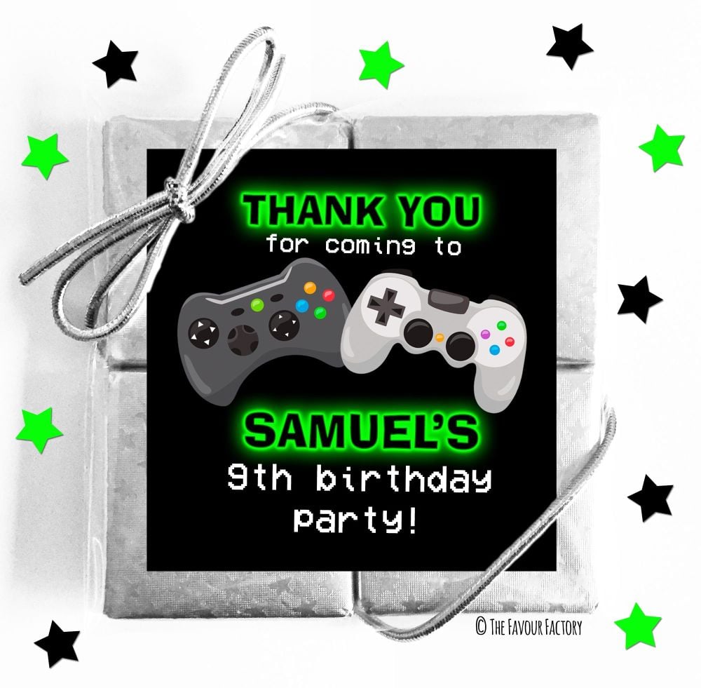 Kids Party Chocolate Quads Favours x5