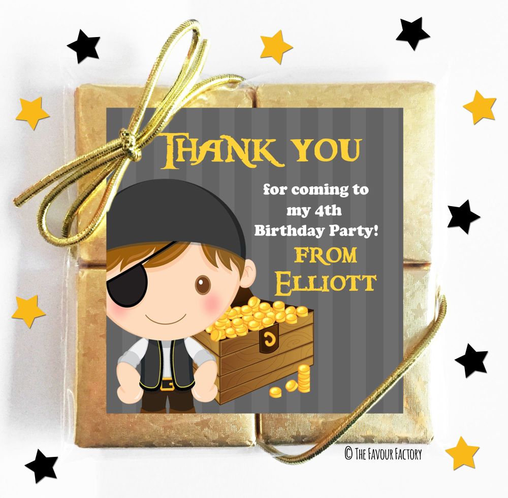 Kids Party Chocolate Quads Favours x5
