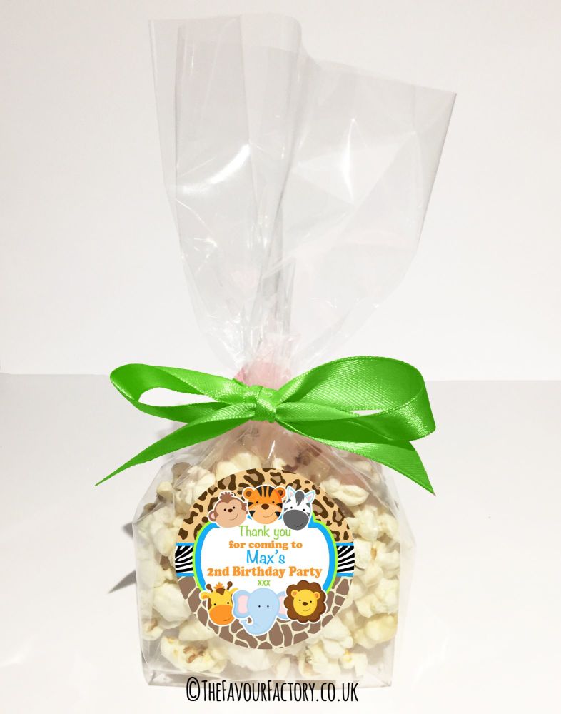 Kids Party Popcorn Treat Bags Kits x12