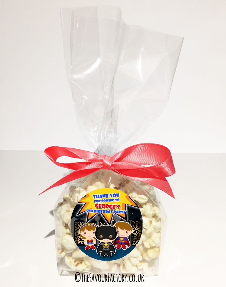 Kids Party Popcorn Treat Bags Kits x12