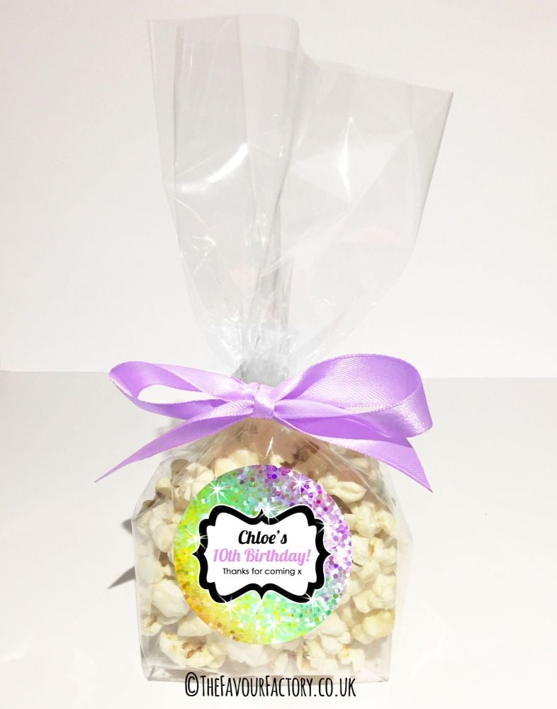 Kids Party Popcorn Treat Bags Kits x12