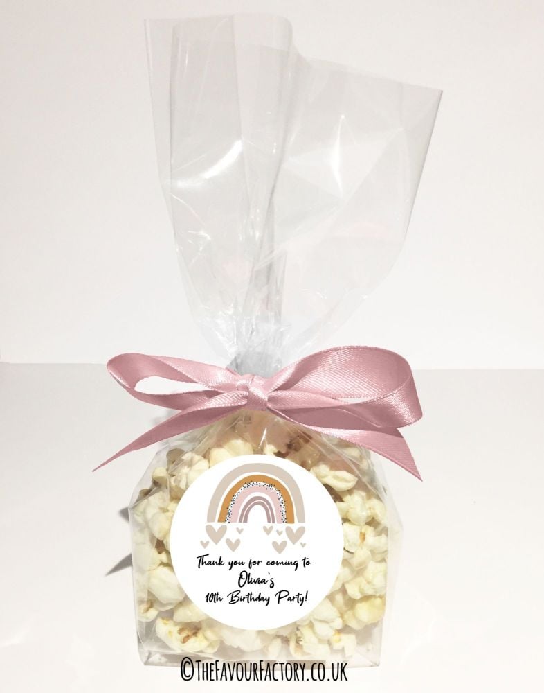 Kids Party Popcorn Treat Bags Kits x12