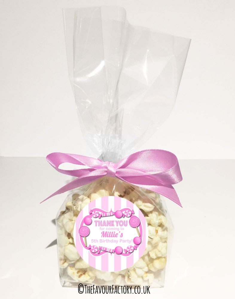 Kids Party Popcorn Treat Bags Kits x12