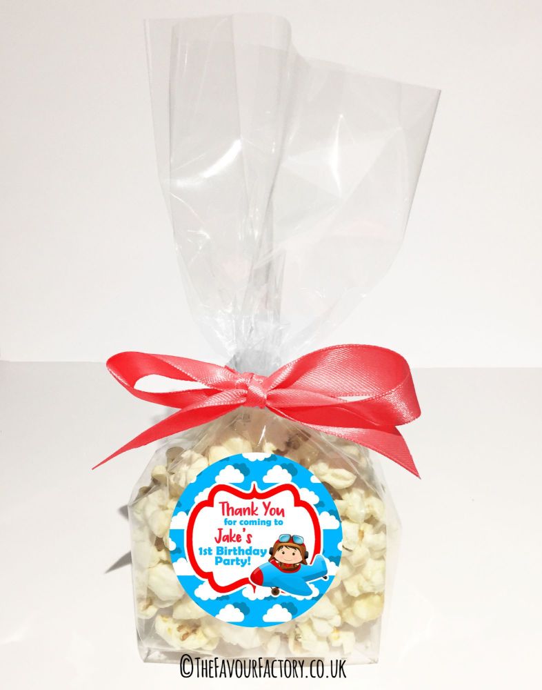 Kids Party Popcorn Treat Bags Kits x12