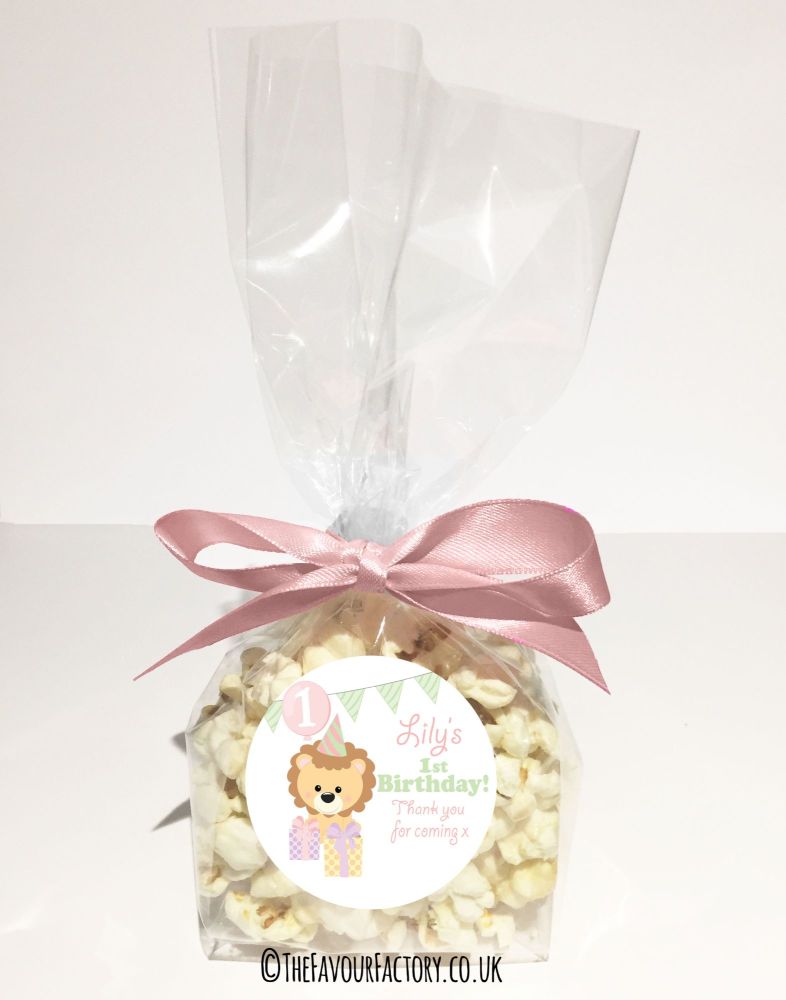 Kids Party Popcorn Treat Bags Kits x12